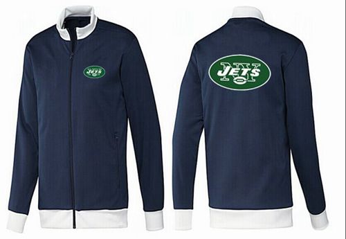 NFL New York Jets Team Logo Jacket Dark Blue_1 - Click Image to Close