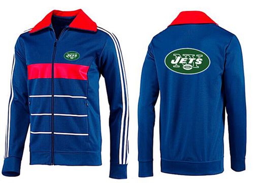 NFL New York Jets Team Logo Jacket Blue_3