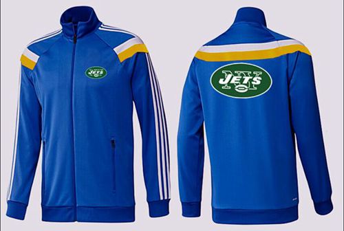 NFL New York Jets Team Logo Jacket Blue_4