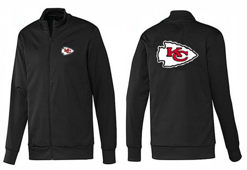 NFL Kansas City Chiefs Team Logo Jacket Black_1 - Click Image to Close