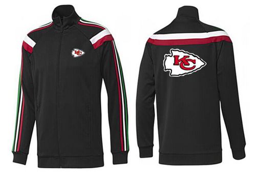 NFL Kansas City Chiefs Team Logo Jacket Black_2 - Click Image to Close