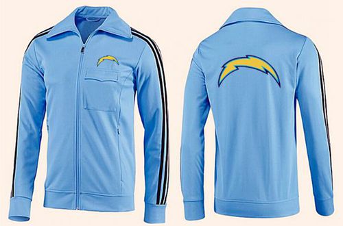 NFL Los Angeles Chargers Team Logo Jacket Light Blue_2 - Click Image to Close