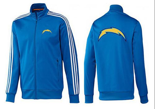 NFL Los Angeles Chargers Team Logo Jacket Blue_3 - Click Image to Close