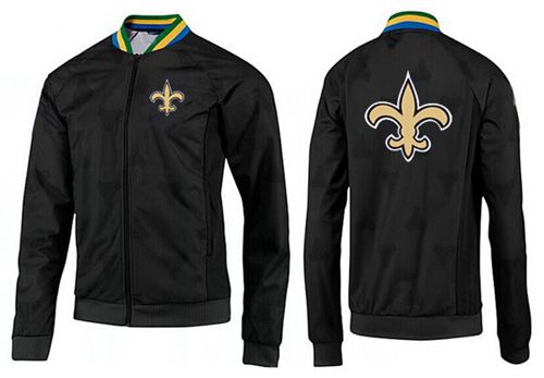 NFL New Orleans Saints Team Logo Jacket Black_4