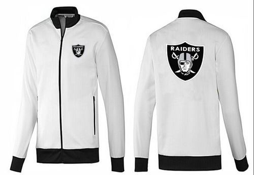 NFL Oakland Raiders Team Logo Jacket White_1