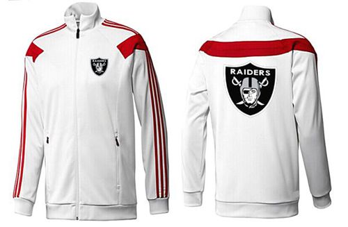 NFL Oakland Raiders Team Logo Jacket White_2