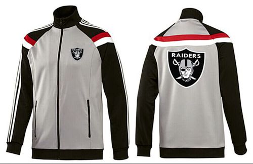 NFL Oakland Raiders Team Logo Jacket Grey