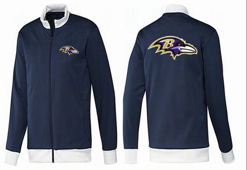 NFL Baltimore Ravens Team Logo Jacket Dark Blue_1 - Click Image to Close