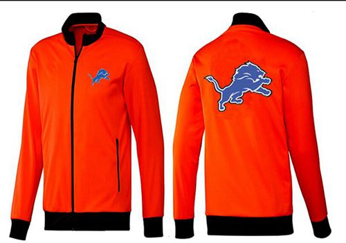 NFL Detroit Lions Team Logo Jacket Red - Click Image to Close