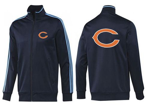 NFL Chicago Bears Team Logo Jacket Dark Blue_2