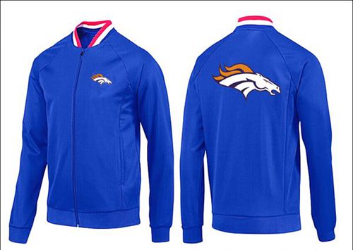 NFL Denver Broncos Team Logo Jacket Blue_1