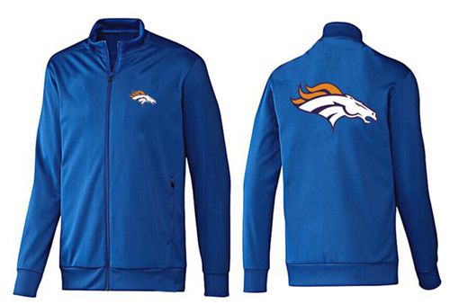 NFL Denver Broncos Team Logo Jacket Blue_2