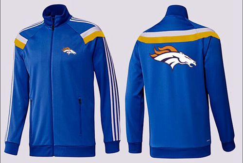 NFL Denver Broncos Team Logo Jacket Blue_3