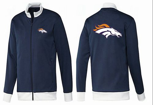 NFL Denver Broncos Team Logo Jacket Dark Blue_1