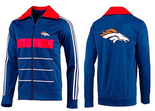 NFL Denver Broncos Team Logo Jacket Blue_5