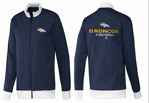 NFL Denver Broncos Victory Jacket Dark Blue_1 - Click Image to Close