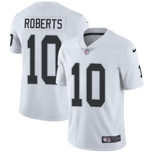 Nike Raiders #10 Seth Roberts White Men's Stitched NFL Vapor Untouchable Limited Jersey