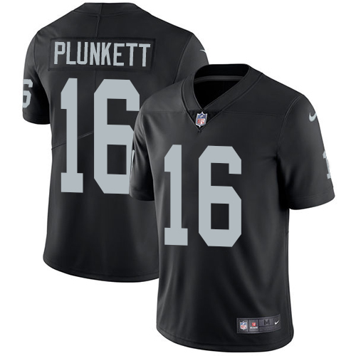 Nike Raiders #16 Jim Plunkett Black Team Color Men's Stitched NFL Vapor Untouchable Limited Jersey - Click Image to Close