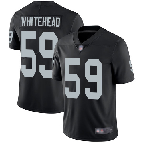 Raiders #59 Tahir Whitehead Black Team Color Men's Stitched Football Vapor Untouchable Limited Jersey - Click Image to Close