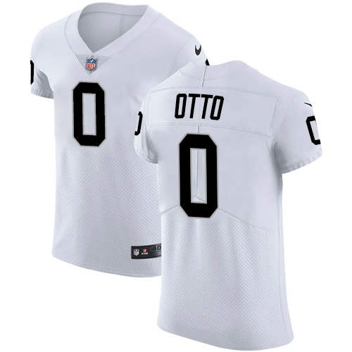 Nike Raiders #0 Jim Otto White Men's Stitched NFL Vapor Untouchable Elite Jersey - Click Image to Close