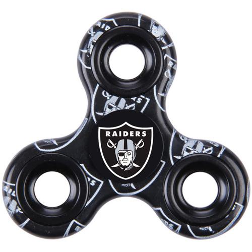 NFL Oakland Raiders Logo 3 Way Fidget Spinner 3C2