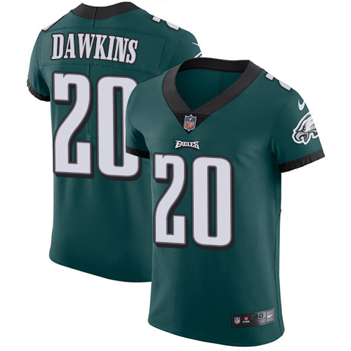 Nike Eagles #20 Brian Dawkins Midnight Green Team Color Men's Stitched NFL Vapor Untouchable Elite Jersey