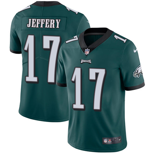 Nike Eagles #17 Alshon Jeffery Midnight Green Team Color Men's Stitched NFL Vapor Untouchable Limited Jersey