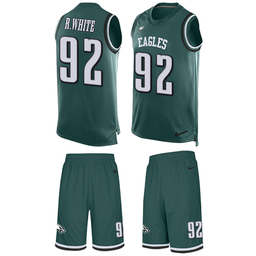 Nike Eagles #92 Reggie White Midnight Green Team Color Men's Stitched NFL Limited Tank Top Suit Jersey