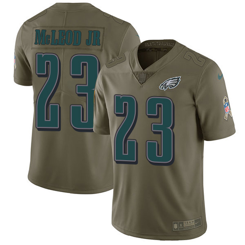 Nike Eagles #23 Rodney McLeod Jr Olive Men's Stitched NFL Limited 2017 Salute To Service Jersey