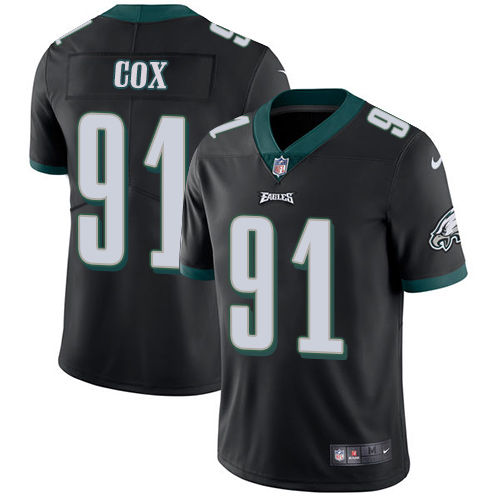 Nike Eagles #91 Fletcher Cox Black Alternate Men's Stitched NFL Vapor Untouchable Limited Jersey