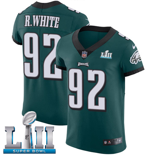 Nike Eagles #92 Reggie White Midnight Green Team Color Super Bowl LII Men's Stitched NFL Vapor Untouchable Elite Jersey