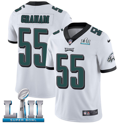 Nike Eagles #55 Brandon Graham White Super Bowl LII Men's Stitched NFL Vapor Untouchable Limited Jersey