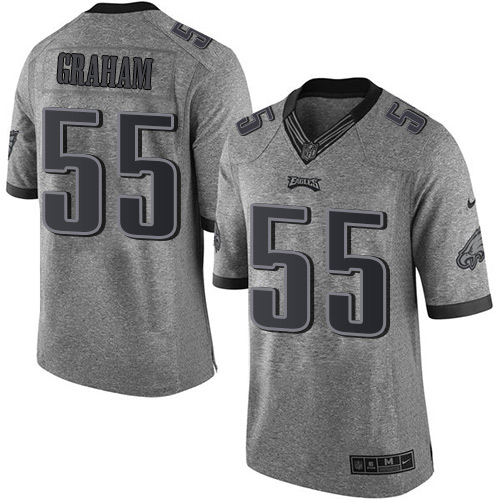 Nike Eagles #55 Brandon Graham Gray Men's Stitched NFL Limited Gridiron Gray Jersey