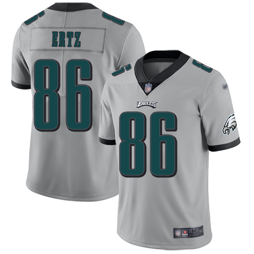 Eagles #86 Zach Ertz Silver Men's Stitched Football Limited Inverted Legend Jersey