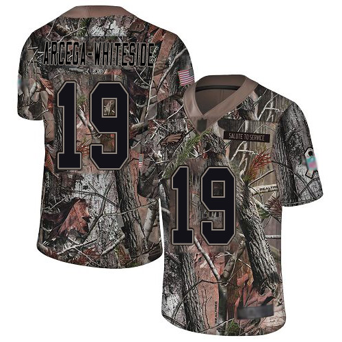 Eagles #19 JJ Arcega-Whiteside Camo Men's Stitched Football Limited Rush Realtree Jersey