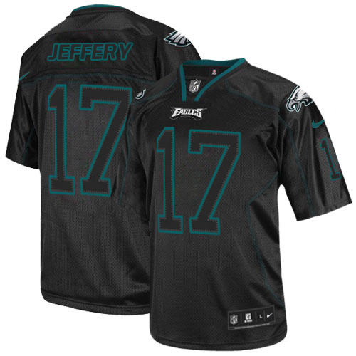 Nike Eagles #17 Alshon Jeffery Lights Out Black Men's Stitched NFL Elite Jersey