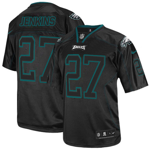 Nike Eagles #27 Malcolm Jenkins Lights Out Black Men's Stitched NFL Elite Jersey