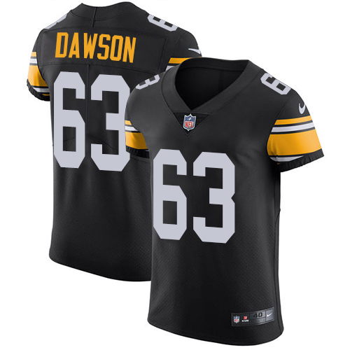 Nike Steelers #63 Dermontti Dawson Black Alternate Men's Stitched NFL Vapor Untouchable Elite Jersey