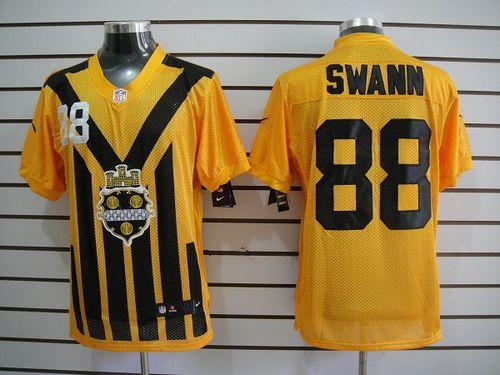 Nike Steelers #88 Lynn Swann Gold 1933s Throwback Men's Embroidered NFL Elite Jersey