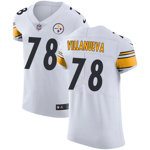 Nike Steelers #78 Alejandro Villanueva White Men's Stitched NFL Vapor Untouchable Elite Jersey