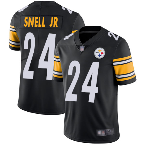 Steelers #24 Benny Snell Jr. Black Team Color Men's Stitched Football Vapor Untouchable Limited Jersey