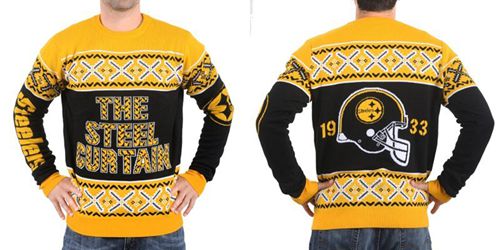 Nike Steelers Men's Ugly Sweater - Click Image to Close