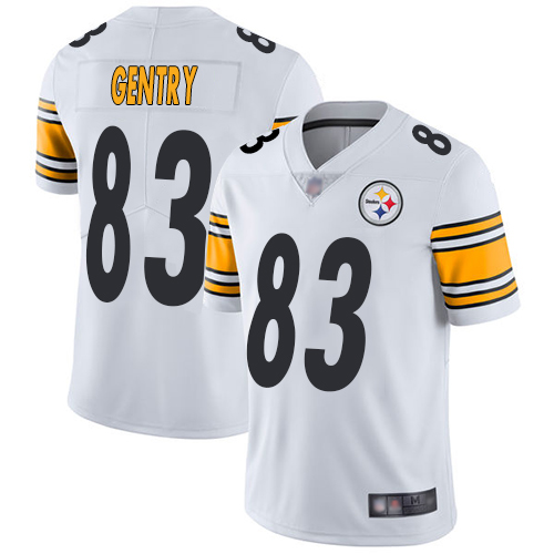 Steelers #83 Zach Gentry White Men's Stitched Football Vapor Untouchable Limited Jersey