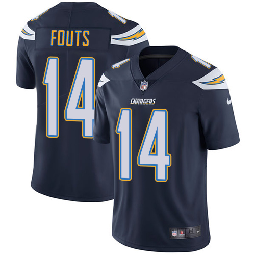 Nike Chargers #14 Dan Fouts Navy Blue Team Color Men's Stitched NFL Vapor Untouchable Limited Jersey