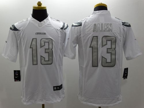 Nike Chargers #13 Keenan Allen White Men's Stitched NFL Limited Platinum Jersey