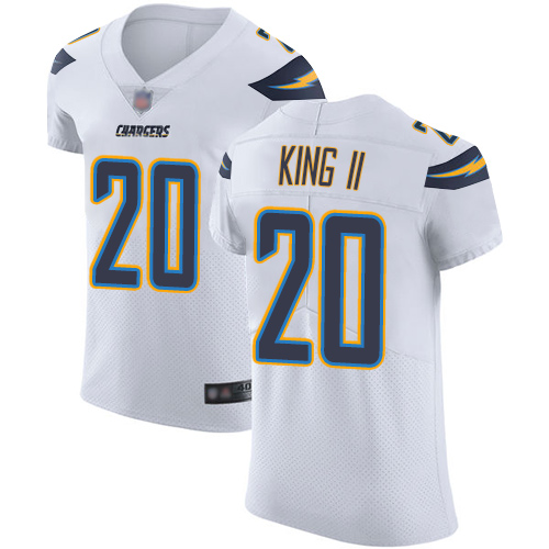 Chargers #20 Desmond King II White Men's Stitched Football Vapor Untouchable Elite Jersey