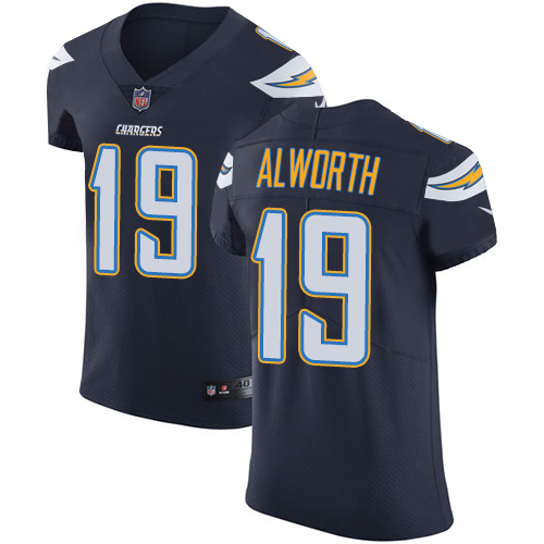 Nike Chargers #19 Lance Alworth Navy Blue Team Color Men's Stitched NFL Vapor Untouchable Elite Jersey