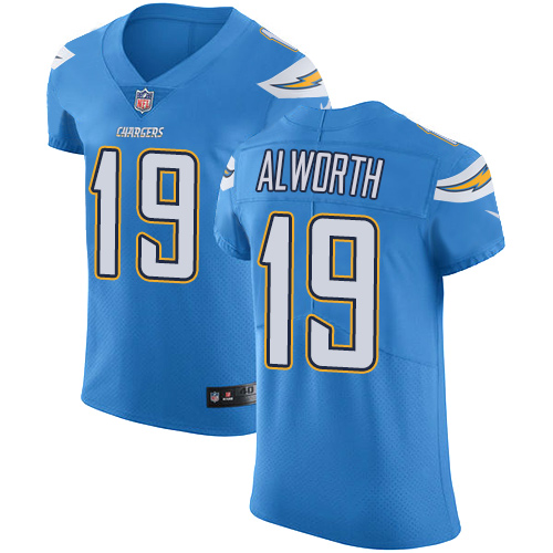 Nike Chargers #19 Lance Alworth Electric Blue Alternate Men's Stitched NFL Vapor Untouchable Elite Jersey