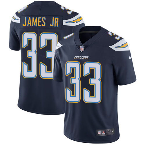 Chargers #33 Derwin James Jr Navy Blue Team Color Men's Stitched Football Vapor Untouchable Limited Jersey