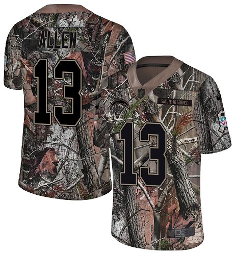 Nike Chargers #13 Keenan Allen Camo Men's Stitched NFL Limited Rush Realtree Jersey